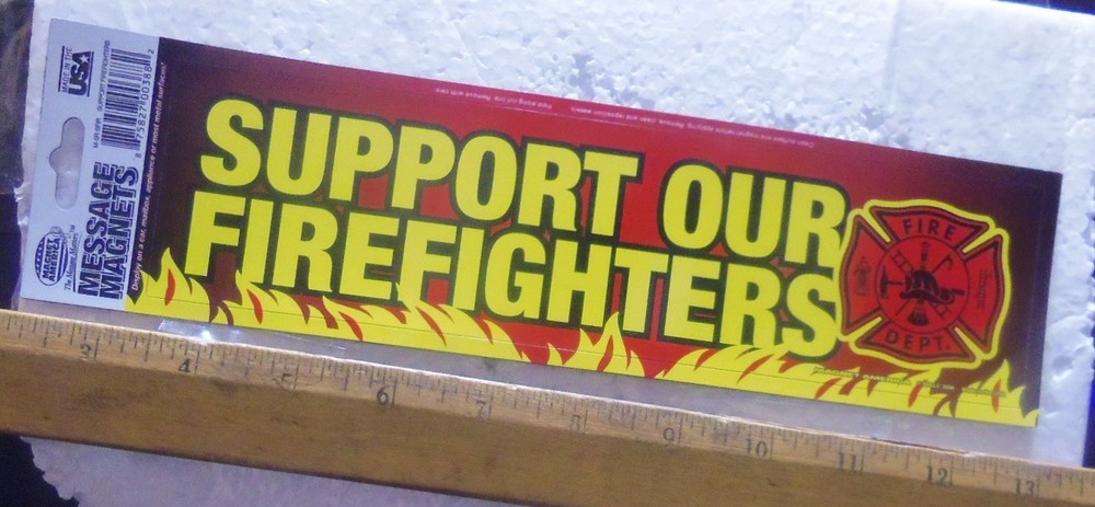 Support Our Firefighters Bumper Magnet