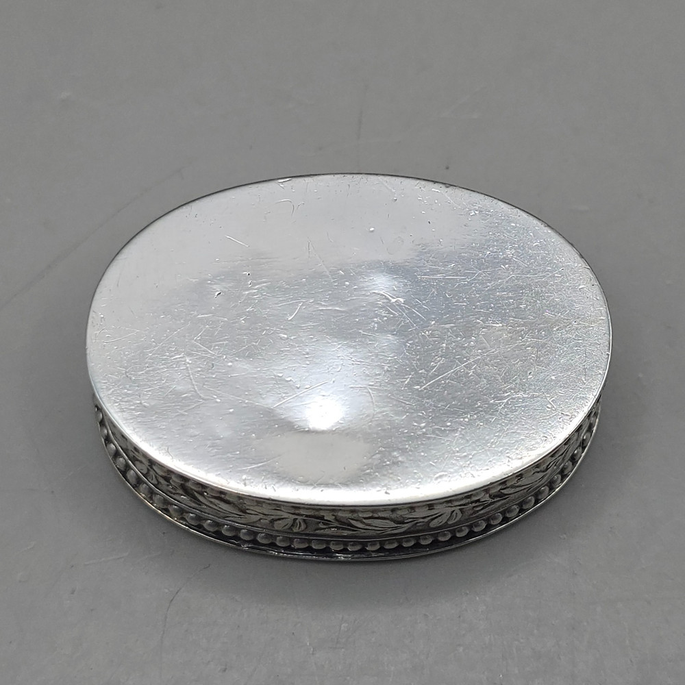 Antique Dutch 800 Silver Pill Box Snuff Box