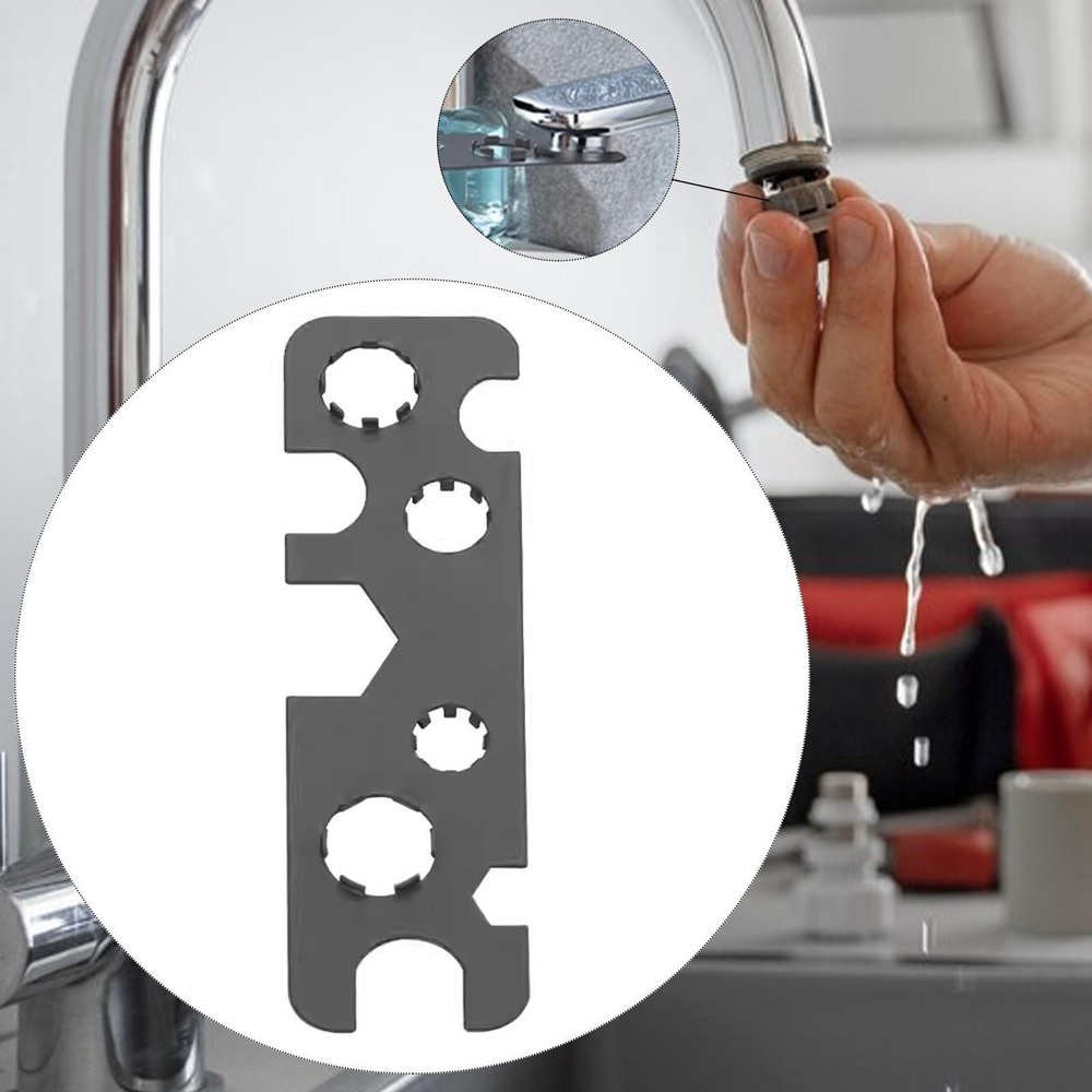 Basin Wrench Tap Spanner Multi-function Compact Size 9-in-1 Design Carbon Steel