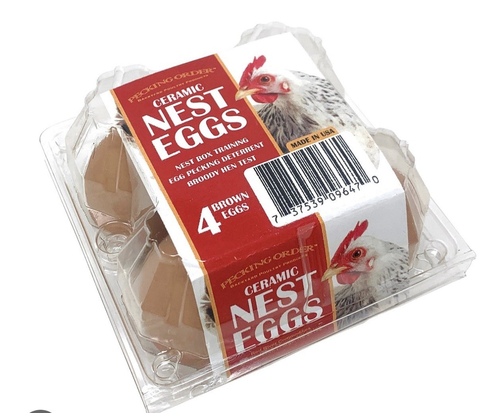 Pecking Order-Ceramic Nesting Eggs-BRAND NEW IN PACKAGE