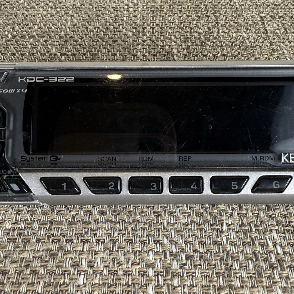 KENWOOD KDC-322 FACEPLATE ONLY (TESTED / WORKING)