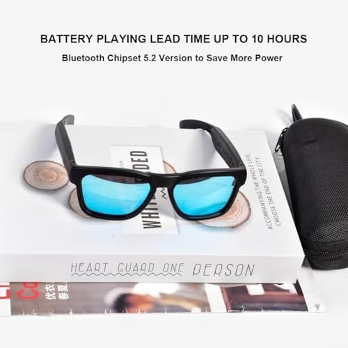 OhO Smart Glasses Polarized Bluetooth Sunglasses with Speaker UV Voice Control