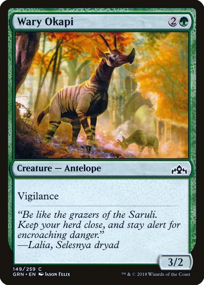 Wary Okapi Guilds of Ravnica 149 MTG LP