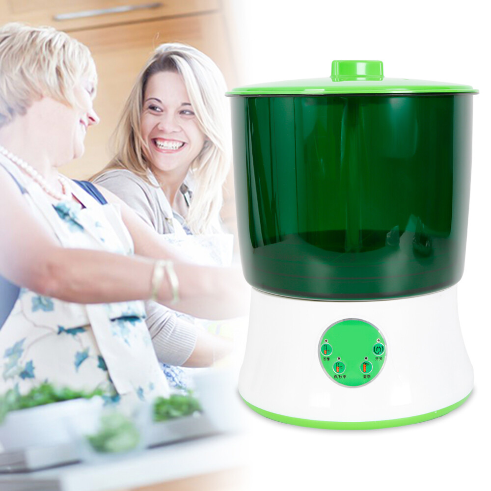 Automatic Bean Sprouts Machine Thermostat Seeds Growing Dual-Layer Bean Sprouter