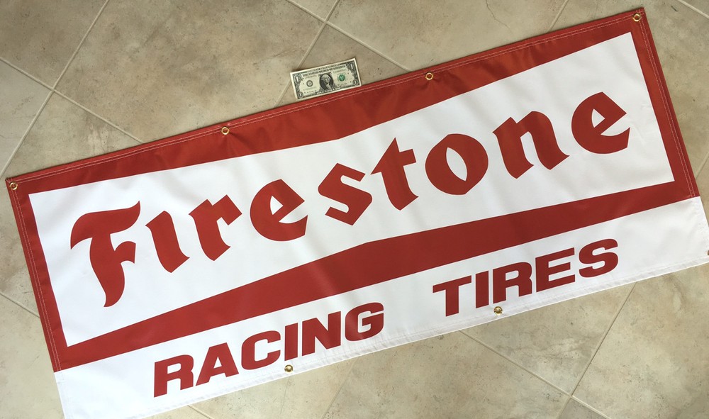 FIRESTONE Garage Banner Sign (Large 2'x5')