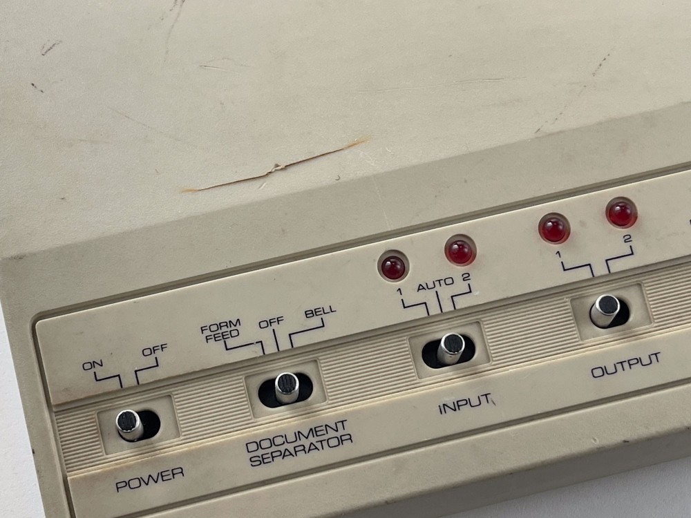 Tandy Printer Interface Selector 2 Parallel Radio Shack 26-2820 Untested