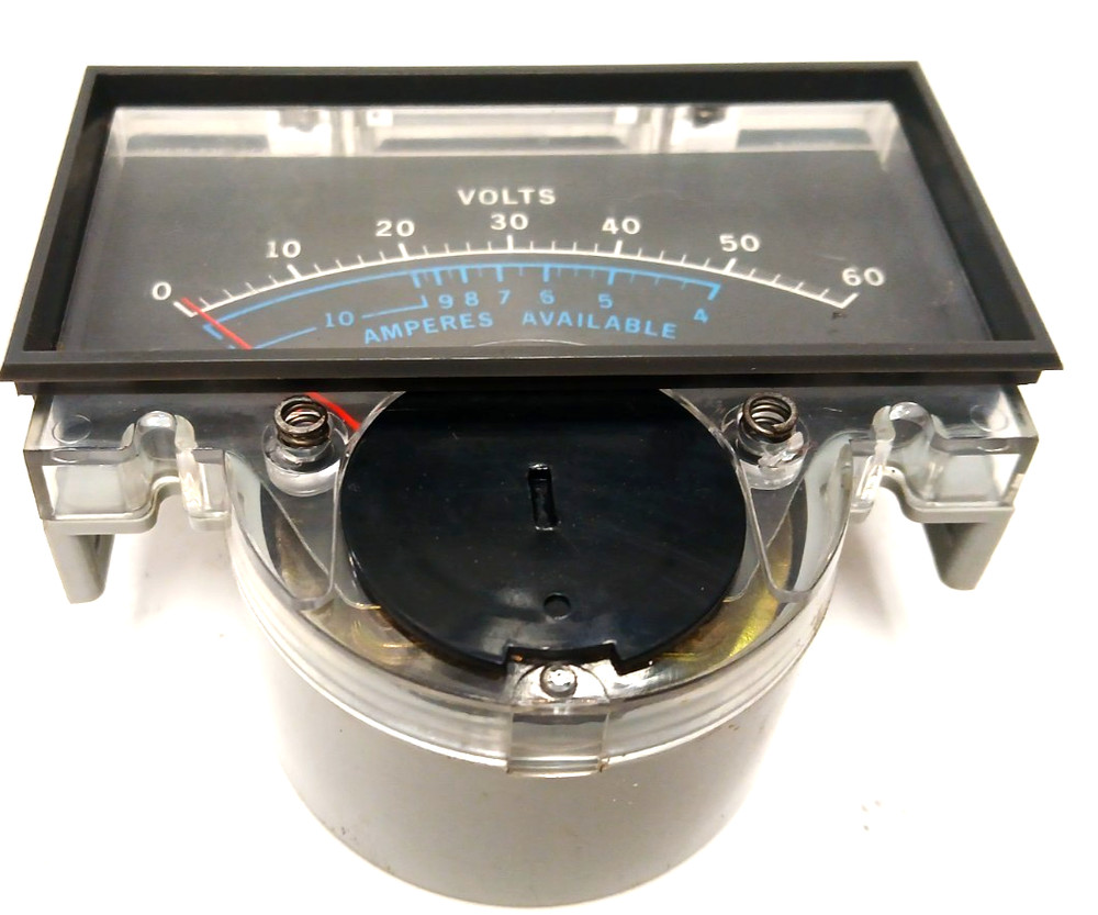 HP 1120-1387 VOLTAGE ANALOG PANEL METER SCALE 0-60V AMPERES AVAILABLE 4-10A