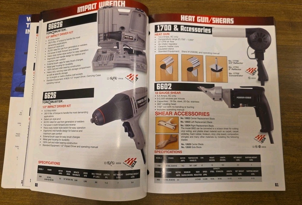 1997 Porter Cable Catalog Professional Power Tools 144 Pages Paperback
