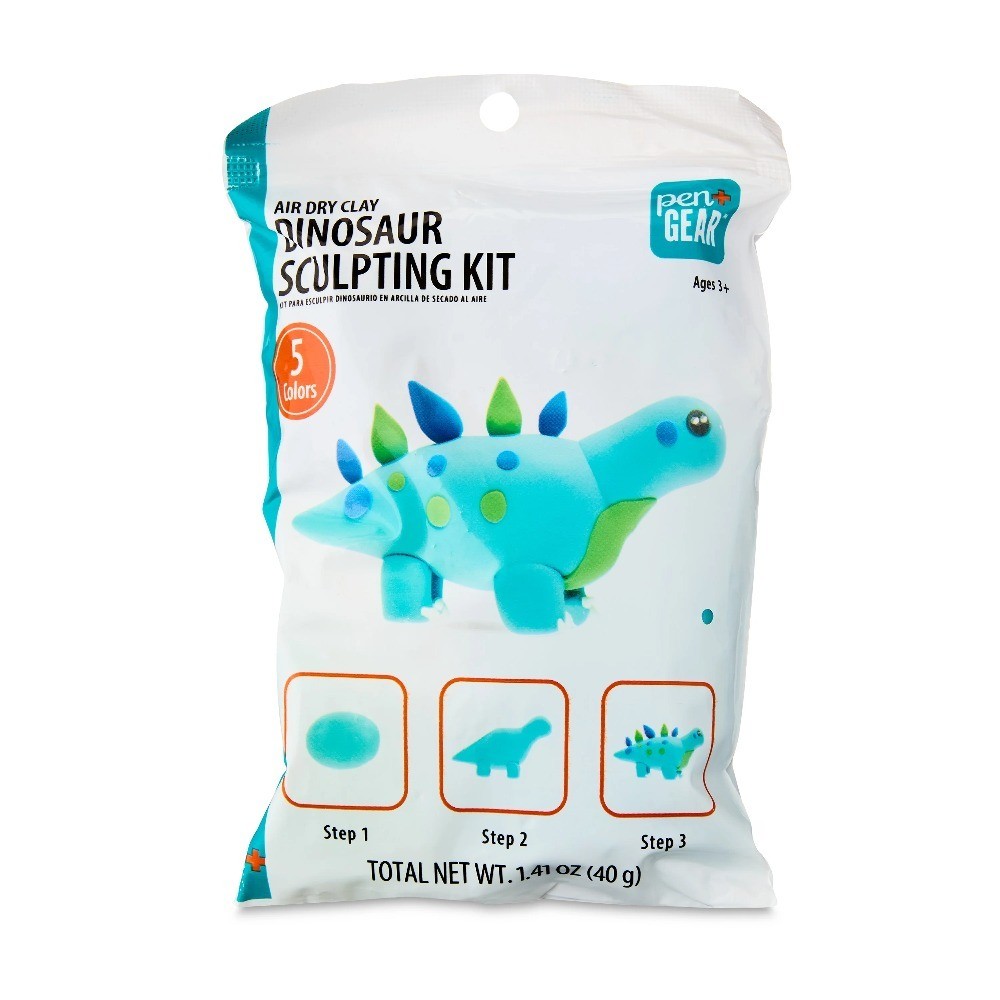 Dinosaur Air Dry Clay Modeling Kit 8 Pack Fun Creative Craft Activity for Kids