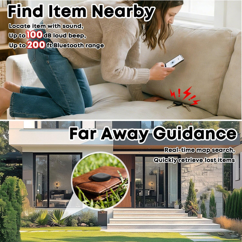 Air Tracker Tags-4 Pack for Android, Android Tracker Tag Compatible with Google'
