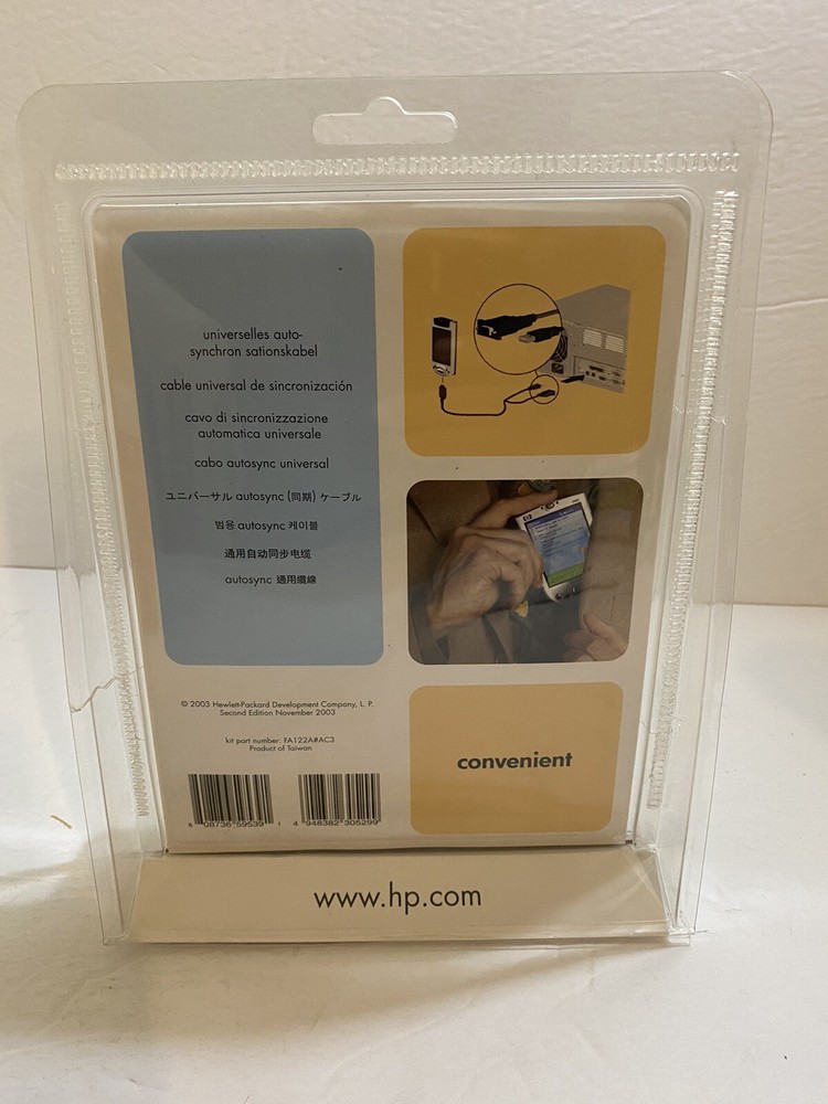 Genuine HP iPAQ Universal Autosync Cable USB/Serial, FA122#AC3, New.