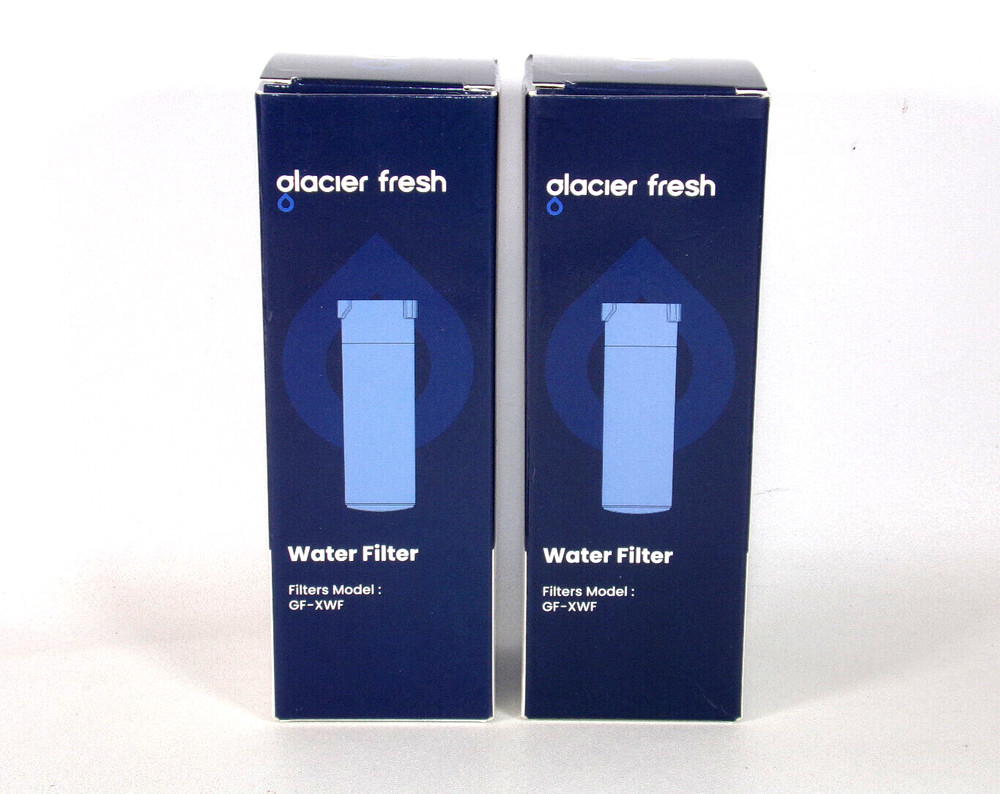 NEW Glacier Fresh Ice & Water Filter GF-XWF for GE Refrigerators (Set of 2)