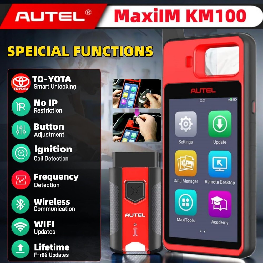 2025 autel maxiim km100 IMMO Key Fob Programming Programmer Immobilizer Keys Kit