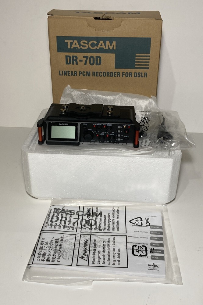 Tascam DR-70D linear PCM Recorder for DSLR