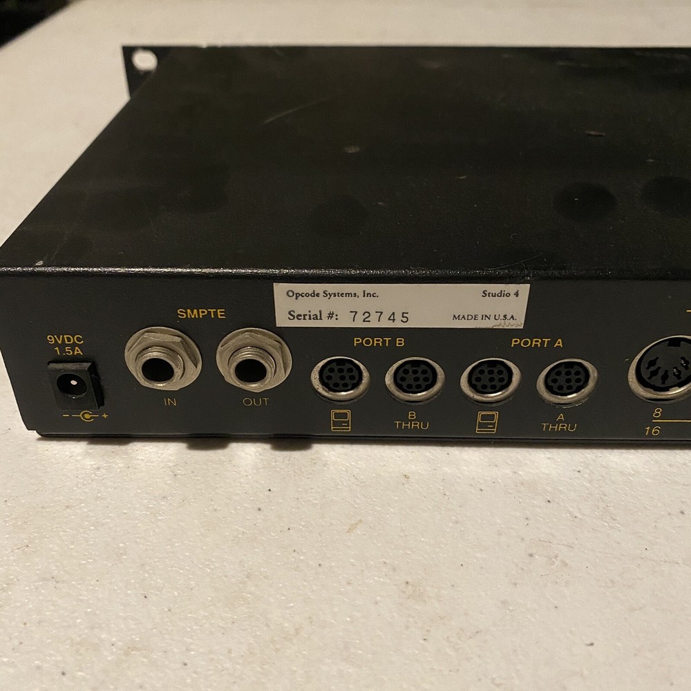 Opcode Systems Studio 4 OMS Midi Interface Vintage Rackmount - No Power Adaptor