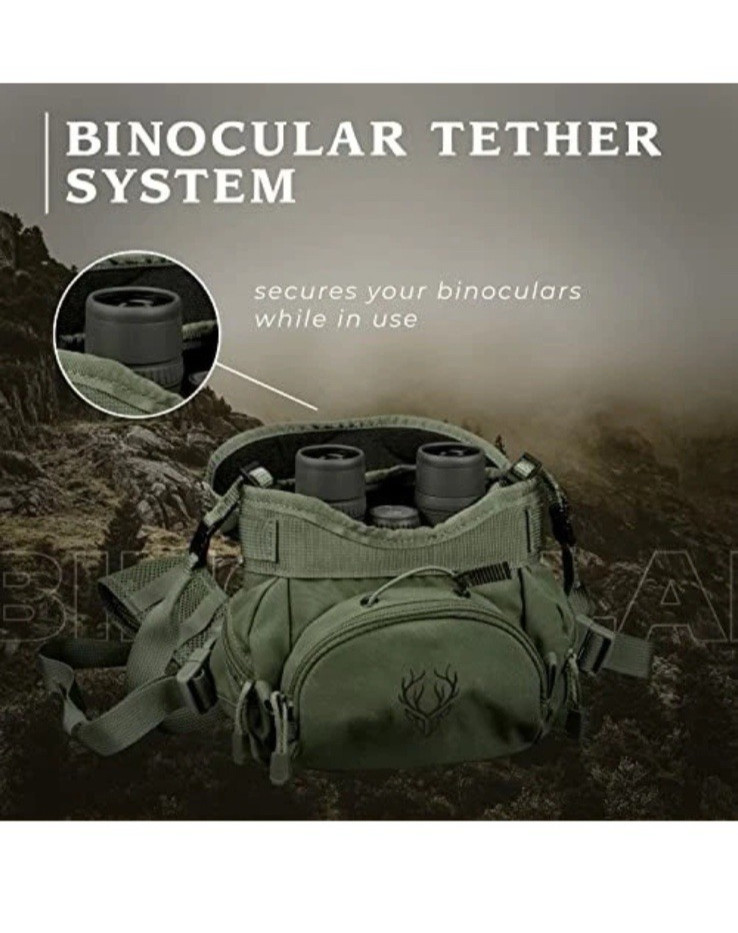 Boundless Performance Binocular Harness Chest Pack Tactical Bag Olive Drab Green