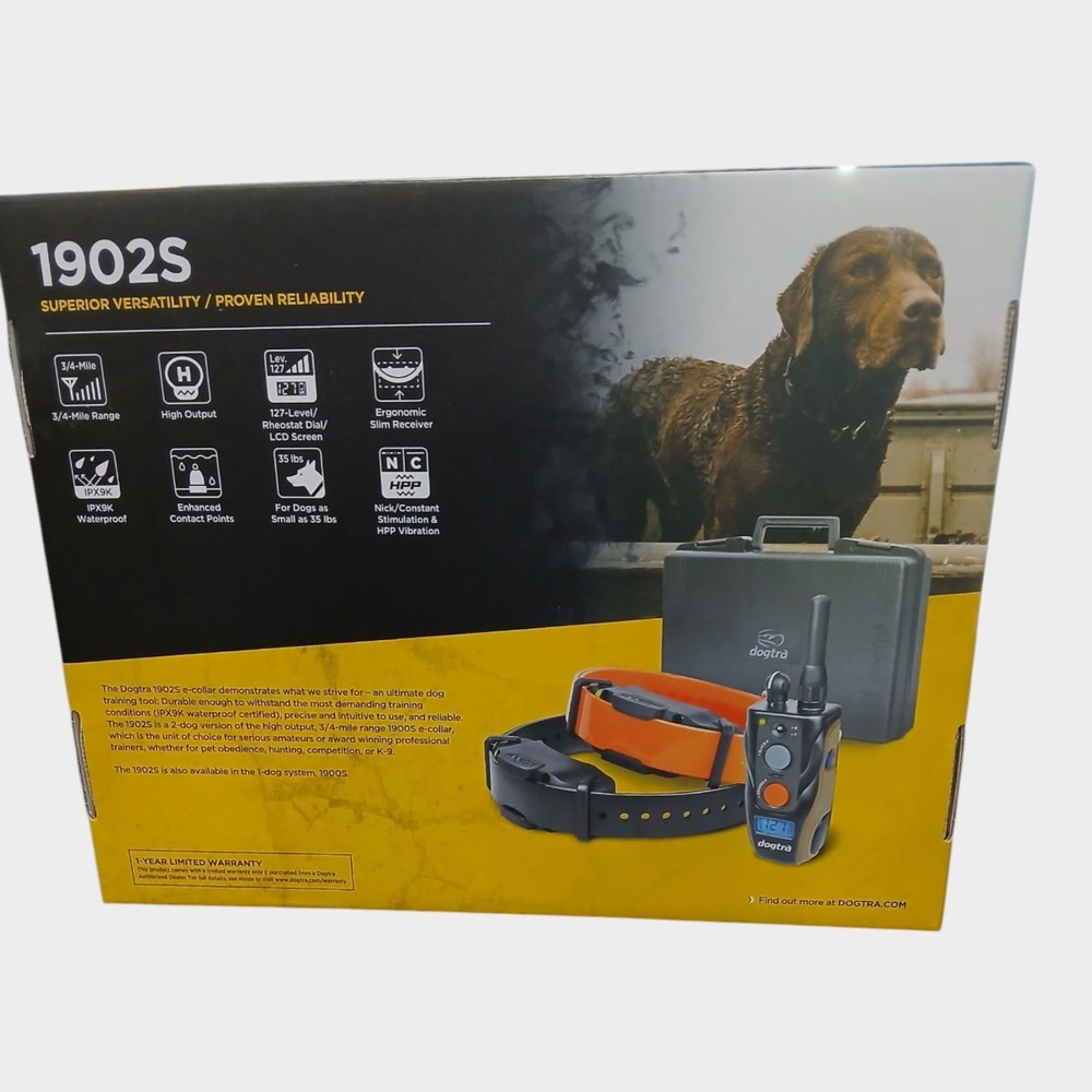 Dogtra 1902S 3/4 Mile Range 2 Dog Training Collar System