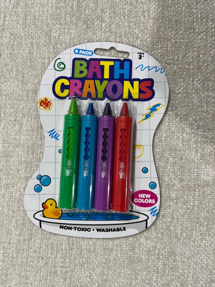 Bath crayons 4pk CASE OF 72 IN BOX