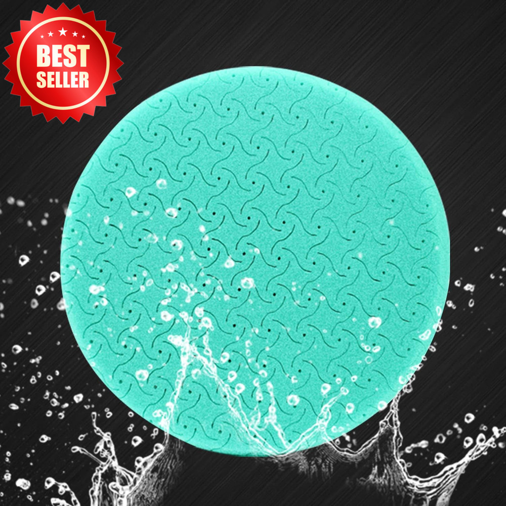 7 PC 6.5" Buffing Pads Kit 6" Plate Compounding Polish Wax Sponge Wool US