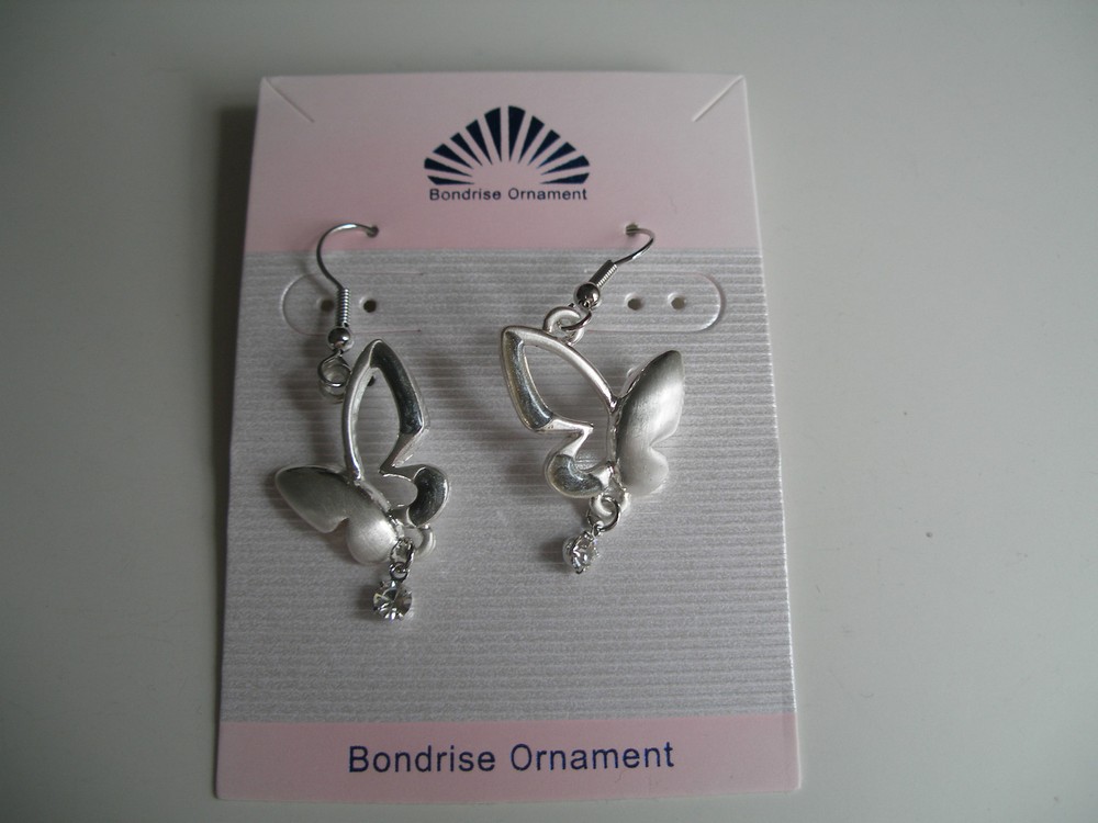 Butterfly with Ornament Earrings
