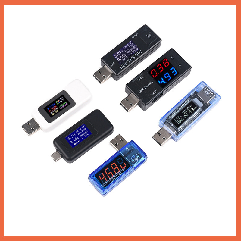LCD USB Detector Voltmeter Ammeter Power Capacity Tester Voltage Current Meter