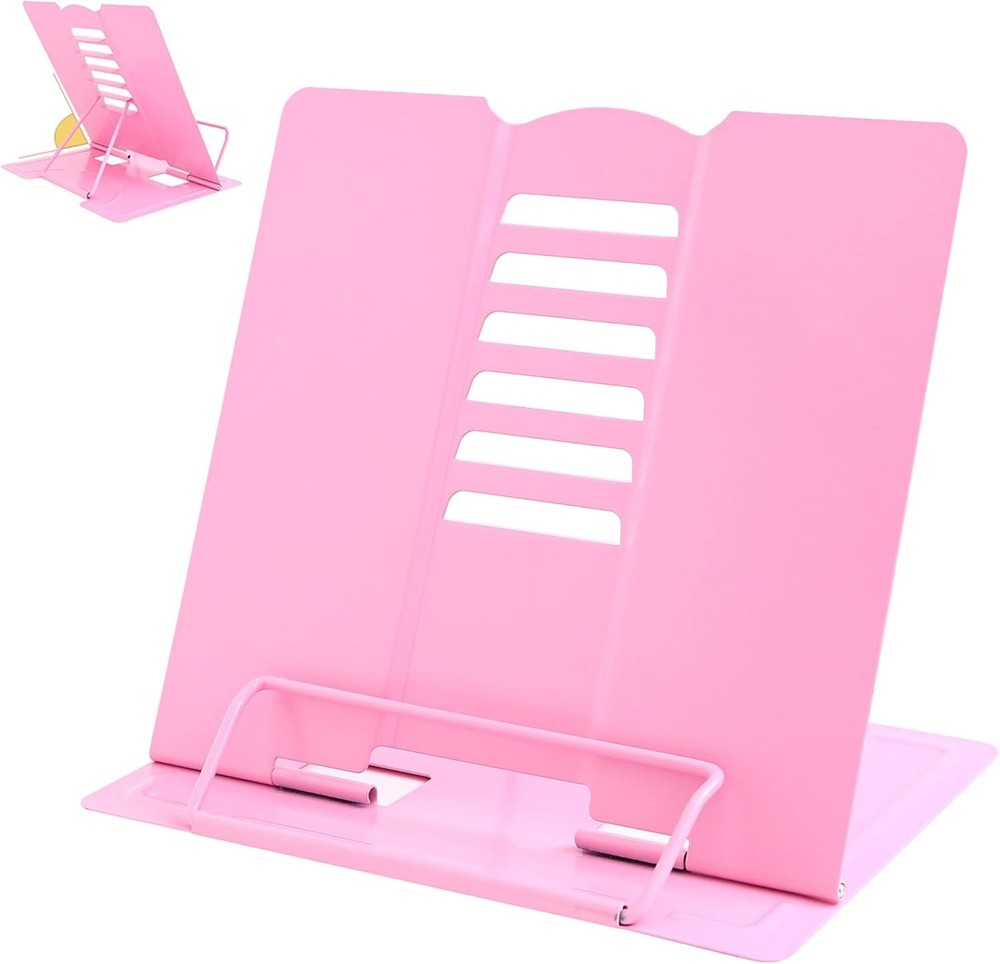 Metal Book Stand Adjustable Book Holder Reading