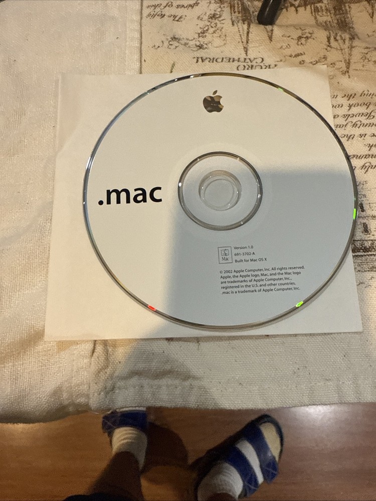 2002 Macintosh Mac .Mac Software Installation CD Version 1.0 Built For OS X