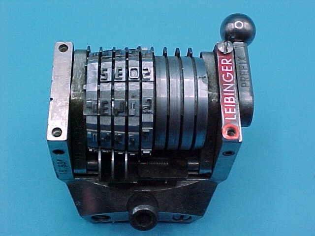 LEIBINGER NUMBERING MACHINE NUMERATOR  18.93" C5