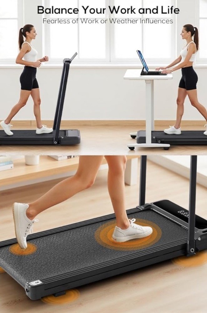 ✅NEW! Portable Compact Electric Walking Treadmill with Remote Control