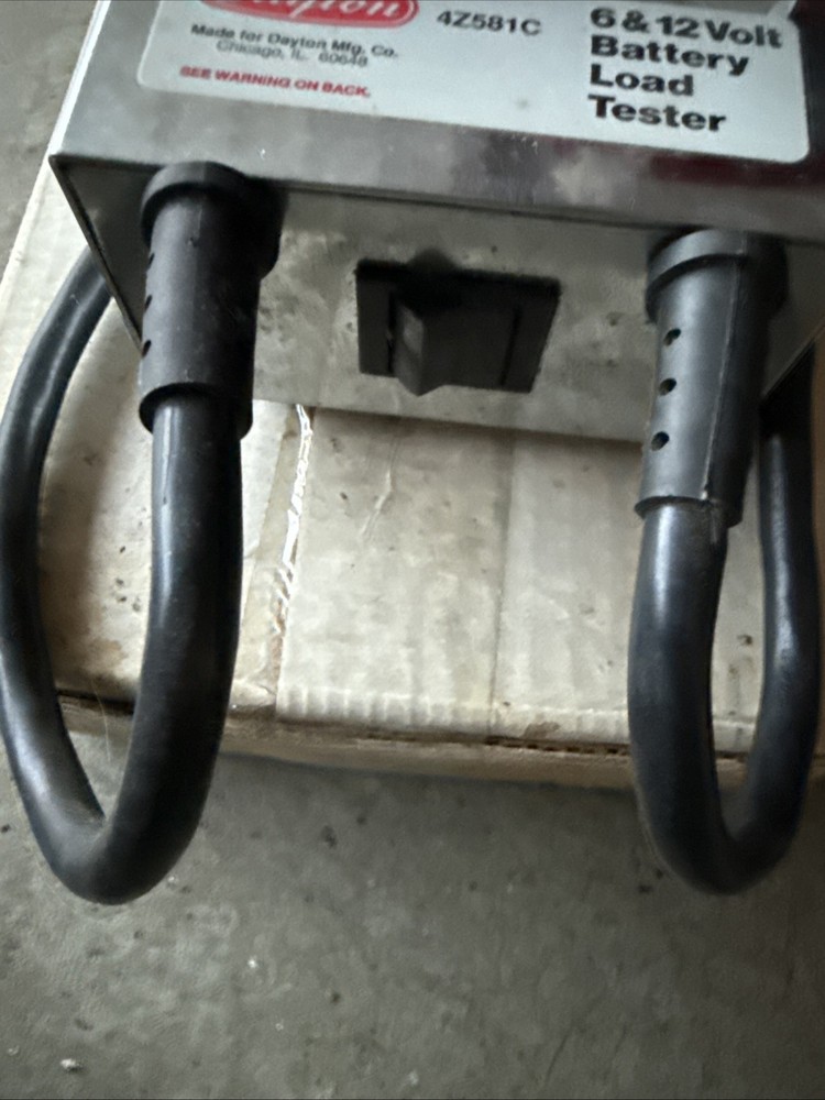 DAYTON BATTERY LOAD TESTER 6 & 12 VOLT