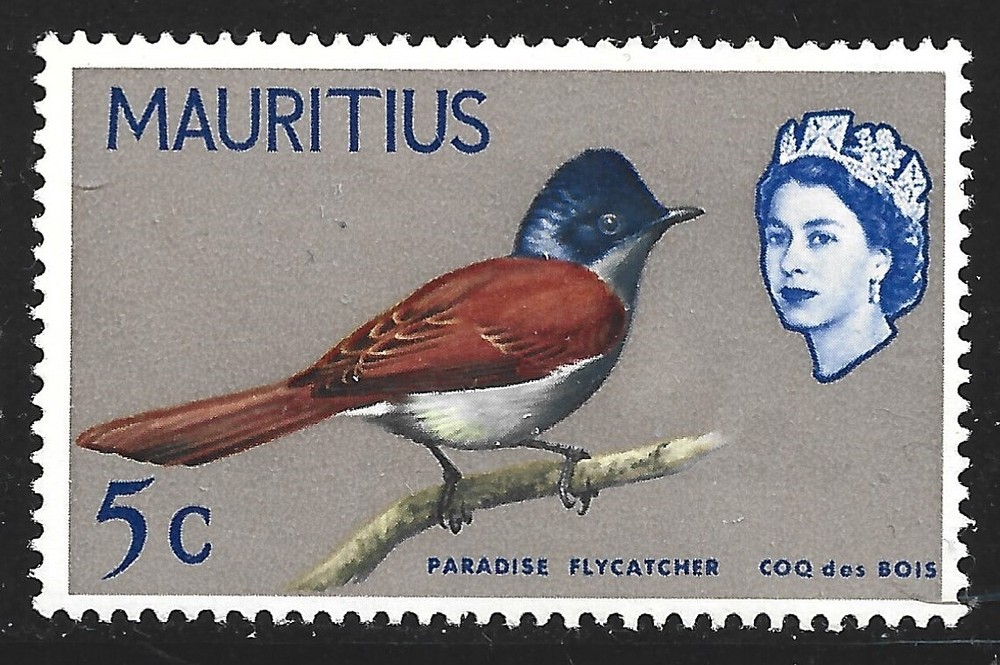 Mauritius, Scott #279, 5c Queen Elizabeth II, MLH
