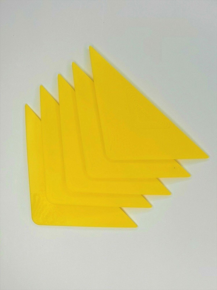 Window Tint Tools Tri-Edge Yellow 5 Pcs