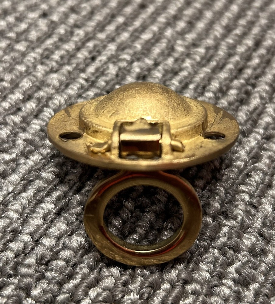 Hatch Handle Round Polished Brass 40mm