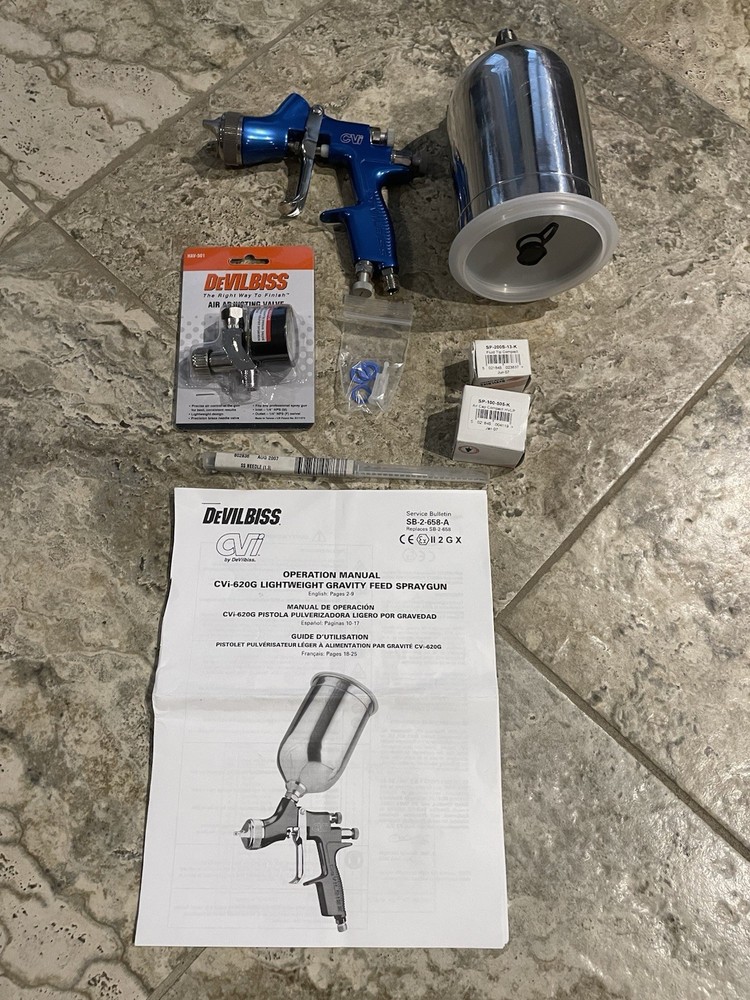 Devilbiss CVI Lightweight Gravity Feed Spray Gun
