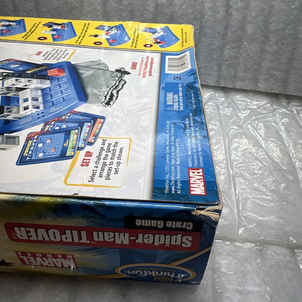 Spider-Man TIPOVER Game Thinkfun 2006 Marvel Single Player Never Opened