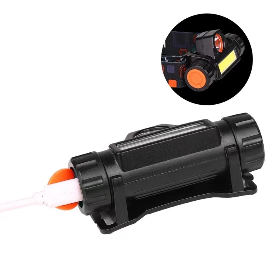 2 Pack LED Headlamp USB Rechargeable Waterproof Headlight Head Light Flashlight