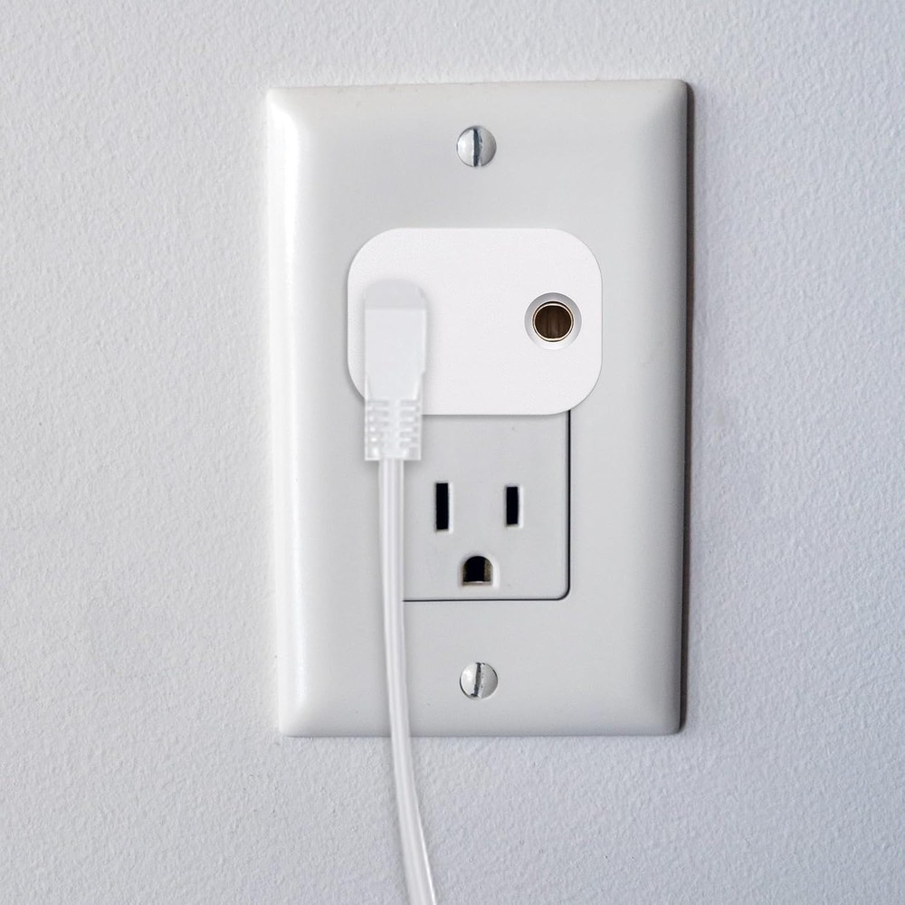 Universal Grounding Adapter - 2 Pcs Type B Plug Splitter, Minimalist White Style