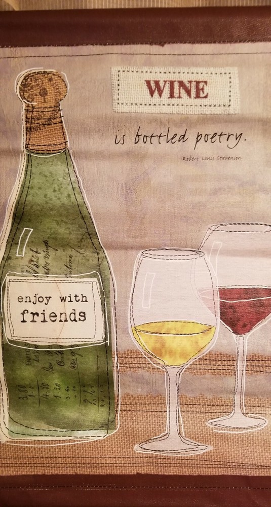 Wine Enjoy With Friends Wall Hanging