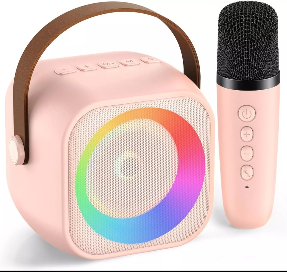 K29 Karaoke Machine Portable Bluetooth Speaker w Wireless Microphone New