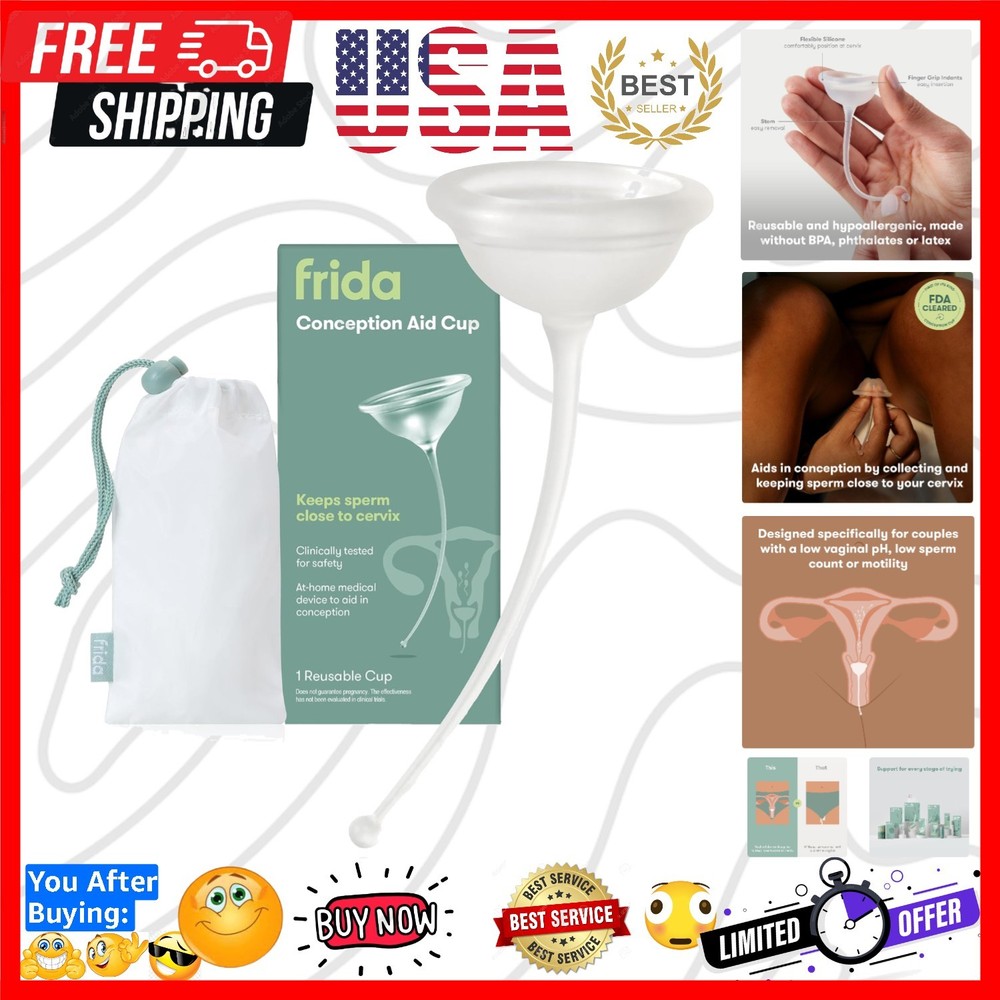 Conception Aid Cup, Keeps Sperm Close to Cervix, Natural Pregnancy Support fo...