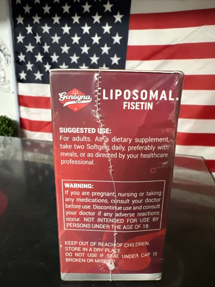 Genogna LIPOSOMAL FISETIN 1200mg Aging + Memory &Cognitive Function Support 60C