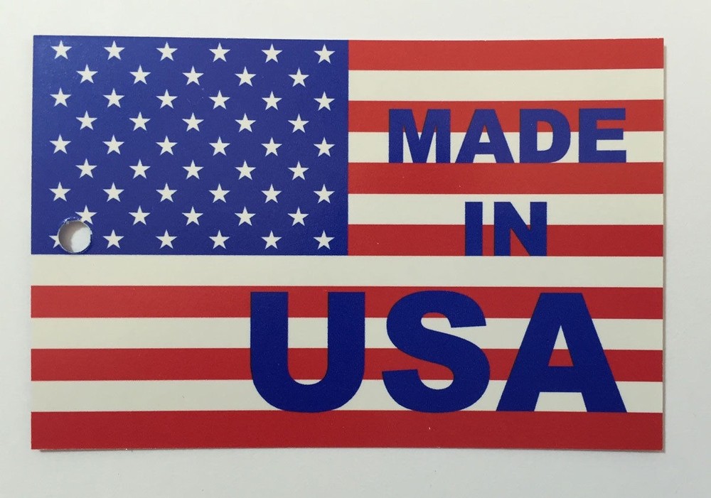 Made in USA hang tags - printed 4 color process both sides - 500 per bundle