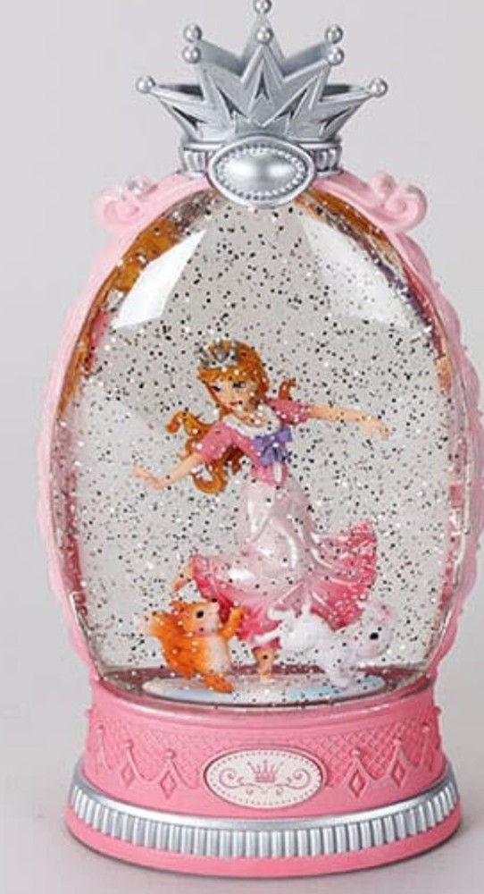 Cracker Barrel Store Princess Glitter Globe NIB