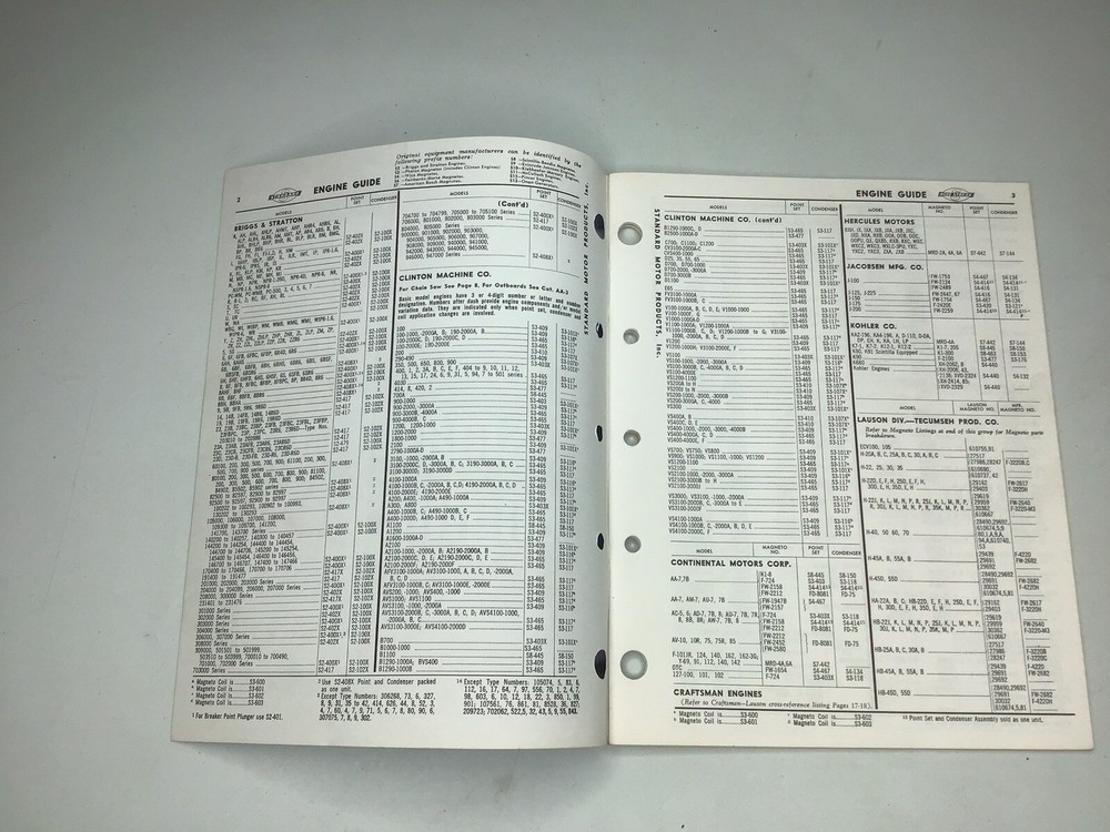 1969 Standard Plus Small Engine Parts Catalog AA5 Weatherly 512
