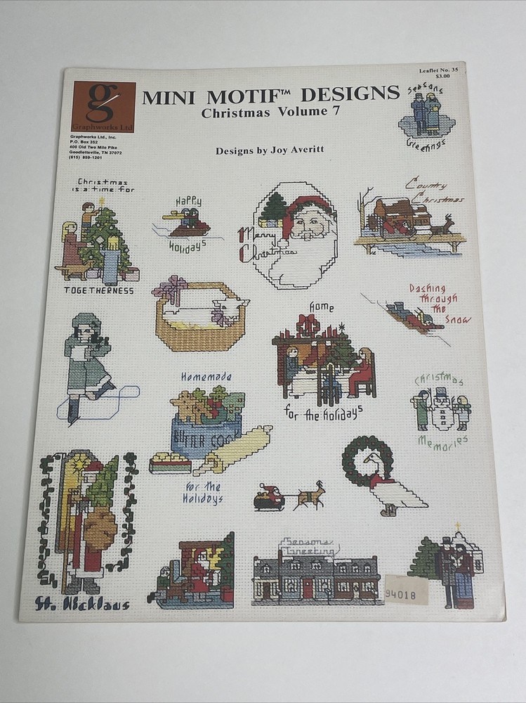 Graphworks Christmas Volume 7 Mini Motif Leaflet 35 Cross Stitch Pattern