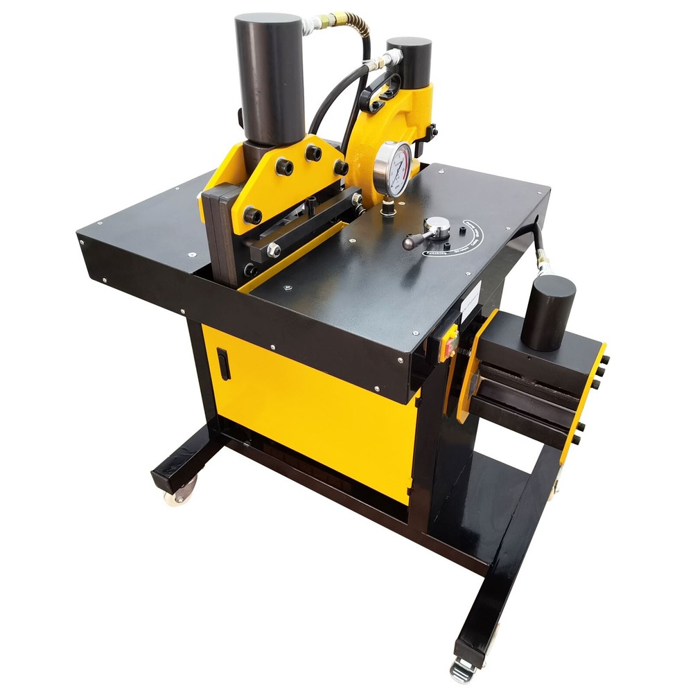 4 in 1 Electric Hydraulic Busbar Processor Bus Processing Machine 110V 0°-90°