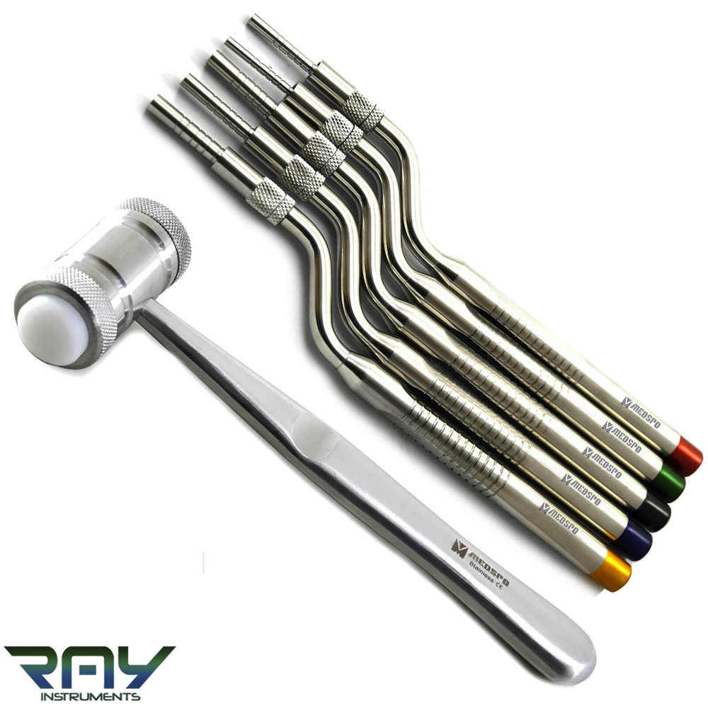 Osteotome Sinus Lift Offset Concave Bone Spreading Mallet Hammer Crushing Tools