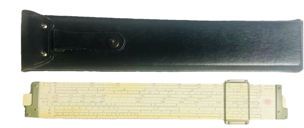POST 1460 Versalog Slide Rule w/ Case Vintage Engineering Tool USA (sr)