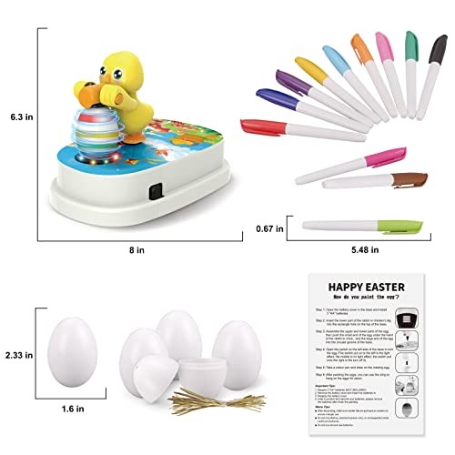 Easter Egg Decorating Kit, Chick Easter Eggs Decorating Kit Spinner Coloring