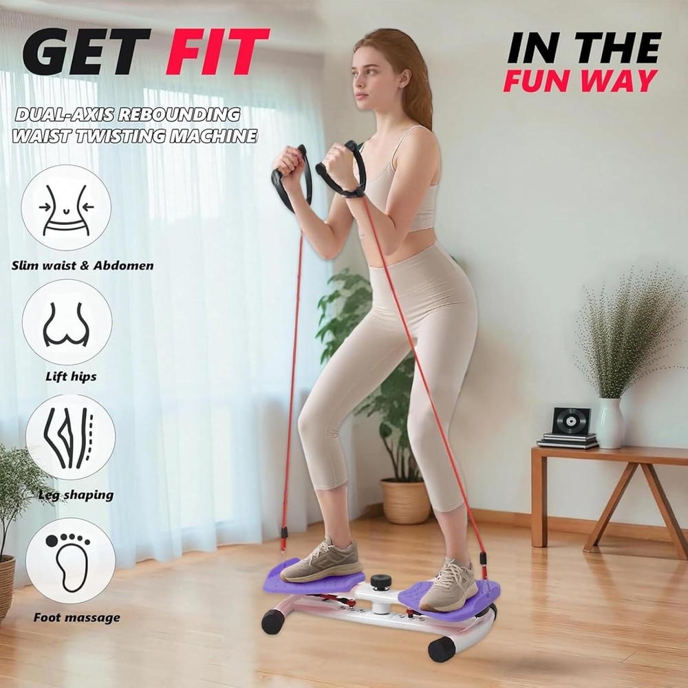 Adjustable Waist Twisting Machine with 300lb Capacity for Core Exercise